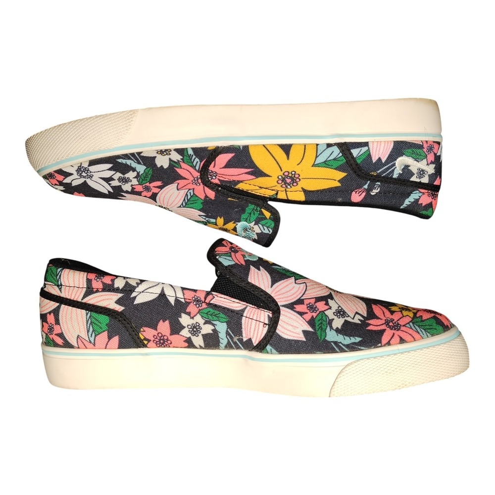 Nike Toki Sneakers Womens US 11 Multi Floral Comfort Low Top Slip On 724769-003